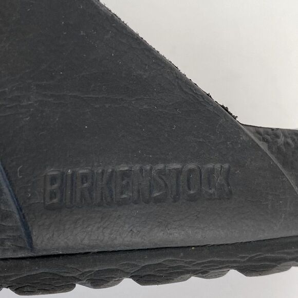 Birkenstock Black Slide Beach Sandals Lightweight Waterproof Sz 8-8.5 Beach Pool - Picture 7 of 16